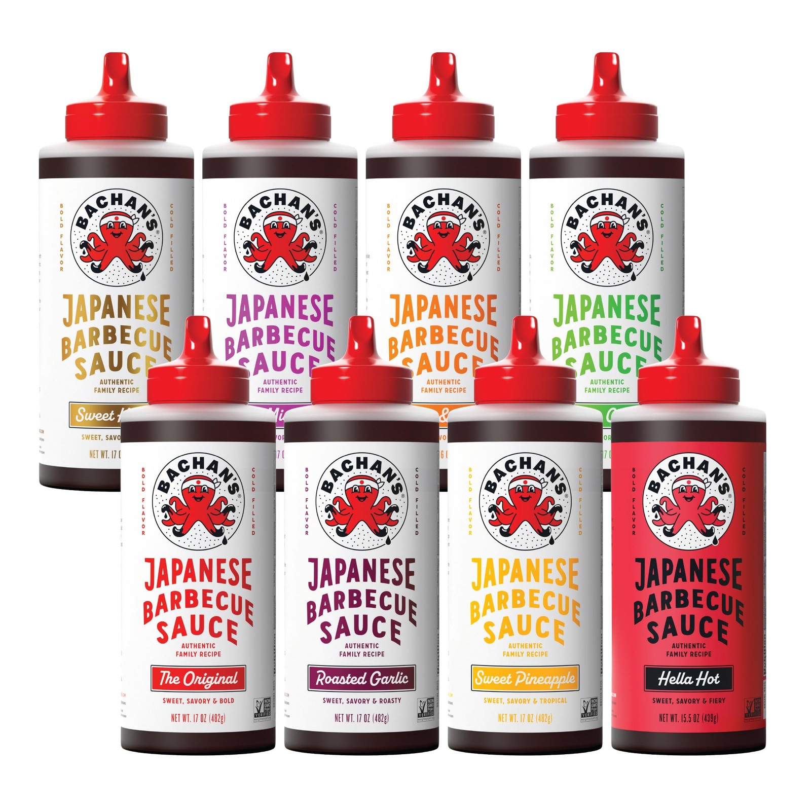 8 Pack - 1 Og, 1 Honey, 1 Spicy, 1 Miso, 1 Yu...