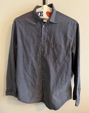 VTG 90's Giorgio Armani Borgonuovo 21 Classico Milano Micro Check Shirt 42 16.5