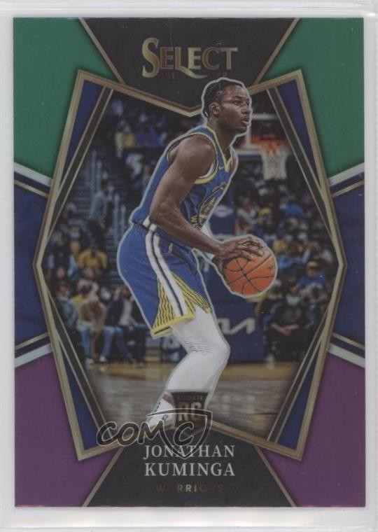 2021 Panini Select Green White Purple Prizm Jonathan Kuminga #123 Rookie RC 0if0