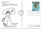 Dr Jim Stamps Fdc Fleetwood 24C Pre Stamped Card Dc Super Heroes Wonder Woman