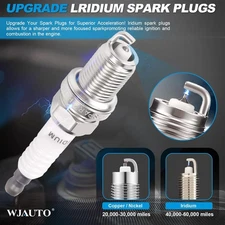 Spark Plugs Iridium 4 Pack, Pre-Gapped Bujías Sparkplugs OEM Replacement for To