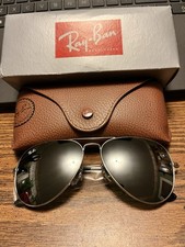 RAY-BAN RB3025 58mm. SILVER FRAME WITH SILVER MIRROR LENSES. BRAND NEW.