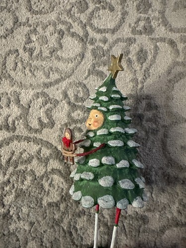 ESC & Co Lori Mitchell BRUCE SPRUCE Christmas Tree Figure 94054 - Picture 2 of 3