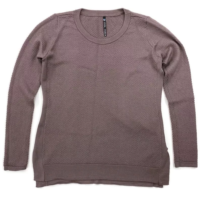 Kuhl Savant Sweater Womens M Cedar Rose Knit Moisture Wick 100