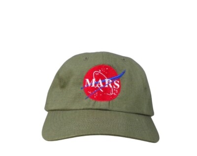 NASA MARS Logo Ripstop C940 Ball Cap Hat Red Planeet Aliens Occupy New