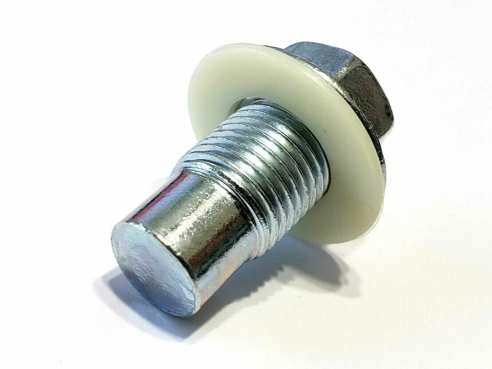 Perno de tapón de drenaje de cambio de cárter de aceite de motor Ford 60-80 con junta 1/2"-20 roscas C Foto 3 de 4