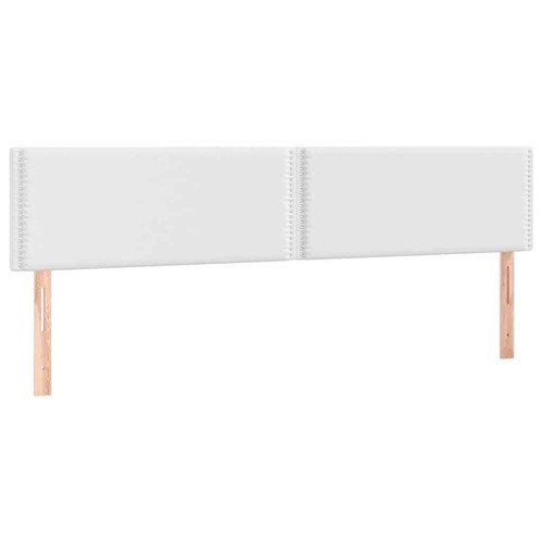 LED Kopfteil Weiß 180x5x78/88 cm Kunstleder - Bild 4 von 6