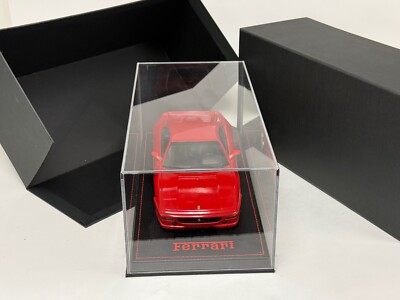 1/18 Hot Wheels Ferrari F355 Berlinetta in Red set on Leather base