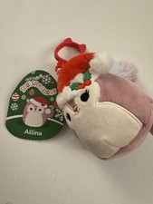 New Squishmallow 4 ALLINA The Pink Squirrel Christmas J29