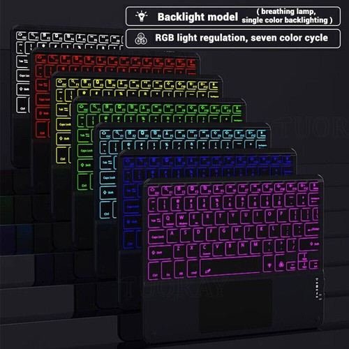 Für Blackview Tab 10 11 12 13 15 16 70 Hülle Touchpad Beleuchtet Tastatur QWERTZ - Bild 36 von 42