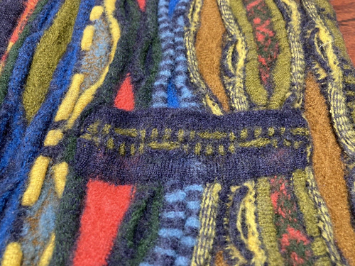 COOGI Wool Knitted Vest Cardigan Sweater Size L Made In Australia Vintage No 650 - Imagen 9 de 18