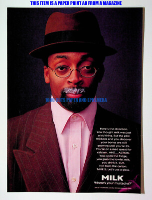 Spike Lee Got Milk? 1996 Trade Print Magazine Ad Poster ADVERT