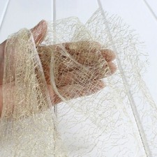 1M Lace Mesh Hollow Out Fabric Shiny fabric Cloths DIY Crafts Costume Gifts