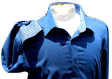 Ted Baker Endurance 100 cotton button-up Men's shirt Size 17 34/35 Flip Cuffs