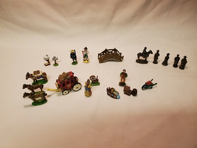 Vintage 96IRS & 98IRS China Pewter Figurines lot 20 pieces