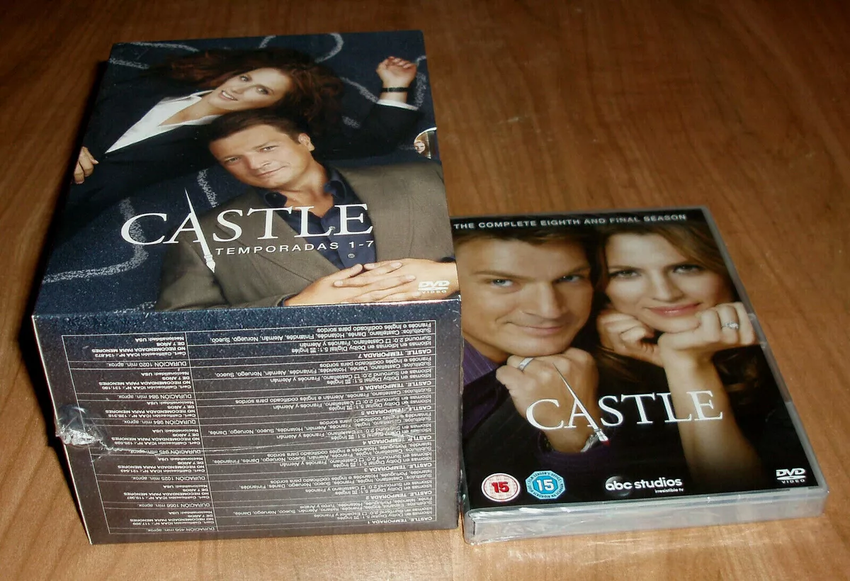 Castle 1-8 Seasons Full 60 Discs DVD New Sealed Series (Sleeveless Open)