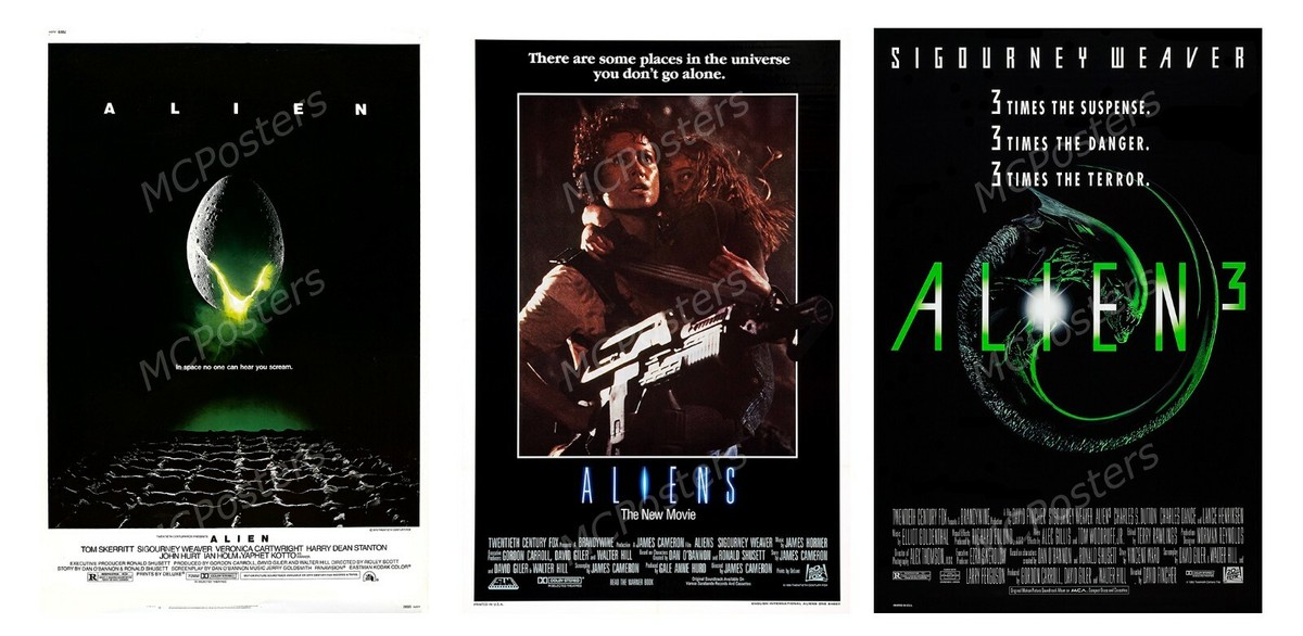 Alien Aliens 3 Prometheus Covenant 6 Poster Canvas 11