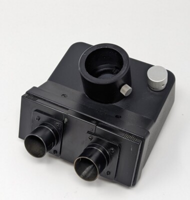 Leica Leitz Dialux Microscope Trinocular Head 512738 512 738 NO EYEPIECES #2