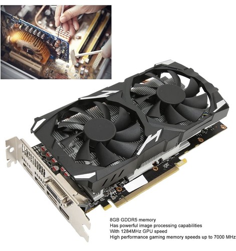 RX 580 4GB GDDR5 Graphics Card (DUAL-RX580-O4G) - Afbeelding 3 van 9
