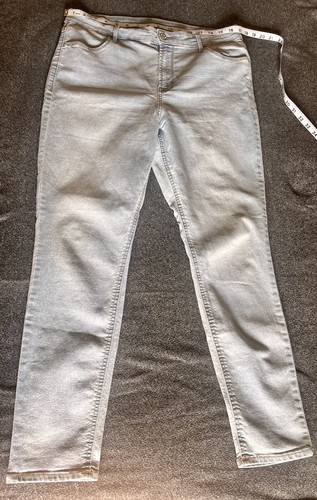 Old Navy Super Skinny Ankle High Rise Jeans Damen Gr. 14 hellblaue Waschung - Bild 3 von 7