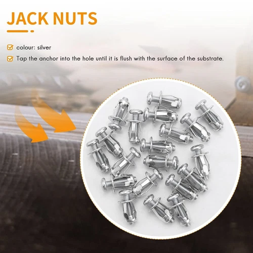 Expansion Screw Petal Nut,Petal Shape Metal Nut with Screws Easy Installation - Picture 9 of 12