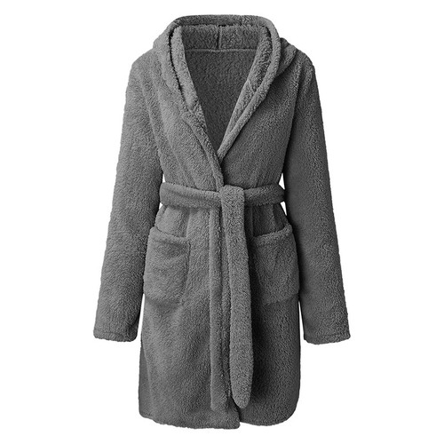 Women Bathrobe Soft Coral Fleece Towelling Robe Bridesmaid Dressing Gown Wedding - Picture 17 of 28
