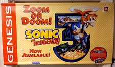 Sonic 3 Vintage-Style Dealer Store Banner Sign Pennant w Date Insert!