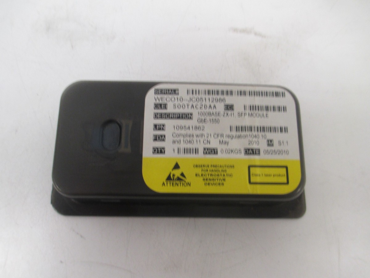 Alcatel Lucent 1000BASE-ZX-11 SFP Module GbE-1550 S00TAC2DAA | eBay