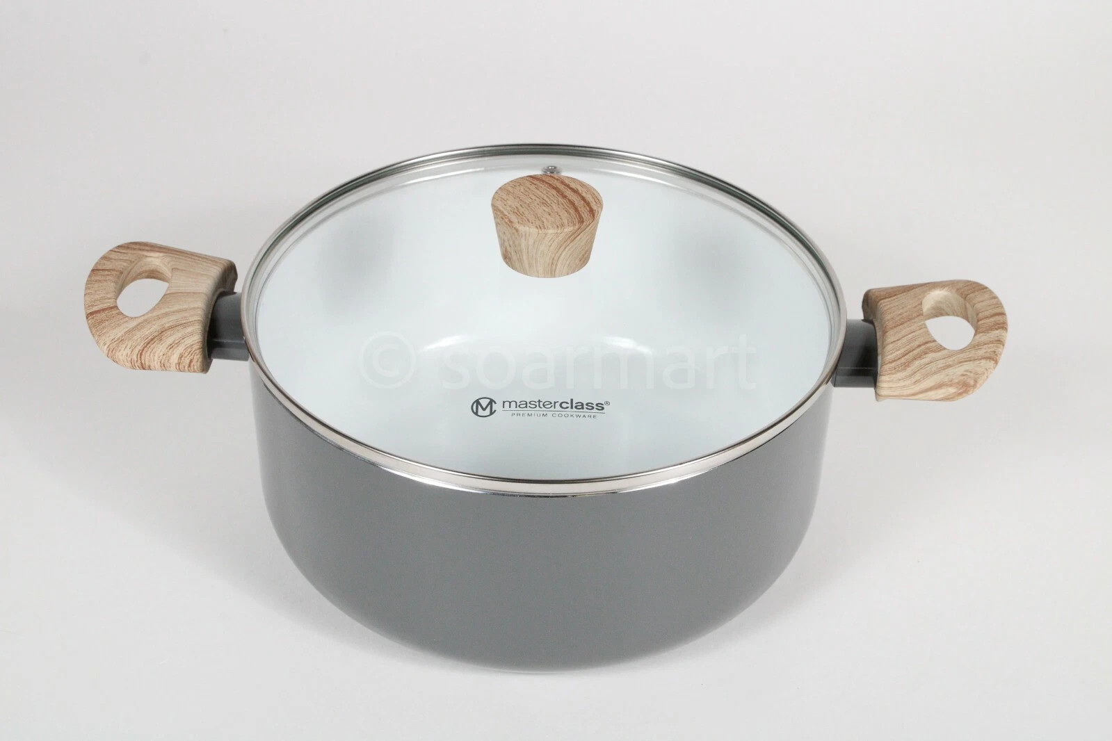 Masterclass Healthy options Gray Non-stick 4.8qt 9.5" Casserole