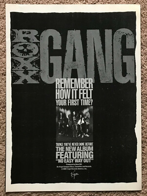 ROXX GANG - 1989 Full page UK magazine ad