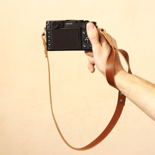 Wide Leather Camera Strap, Dual Purpose Shoulder and Wrist Strap, Peak Design - Picture 1 of 13