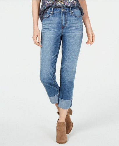 Style & Co. Damen Boyfriend Jeans mit hohem Bund, Größe 8, Burton Blue - Bild 2 von 5
