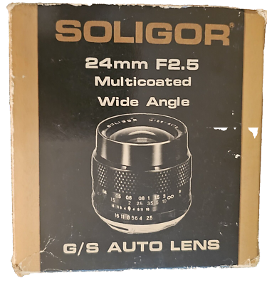 SOLIGOR WIDE-AUTO 24mm f/2.5 Nikon Fマウント Soligor Wide-Auto F:2.5 24mm Lens Fit Konica with Box & Manual | eBay