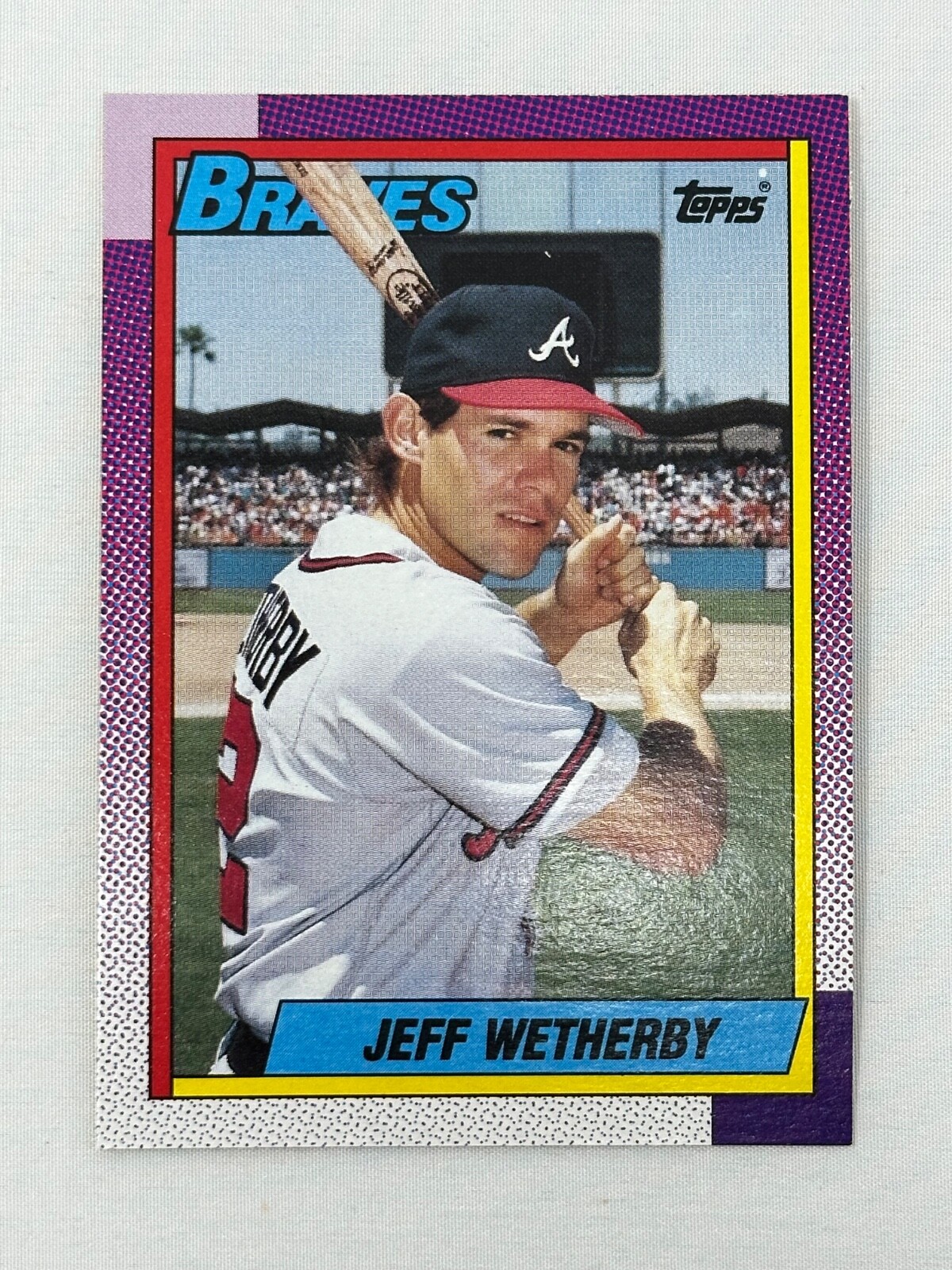 1990 O-PEE-CHEE  BASEBALL JEFF WETHERBY 142 ATLANTA BRAVES
