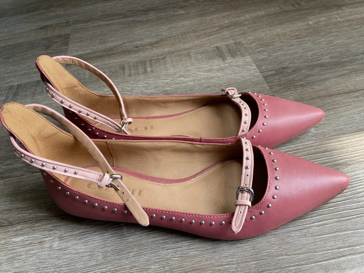Pink studded best sale flats