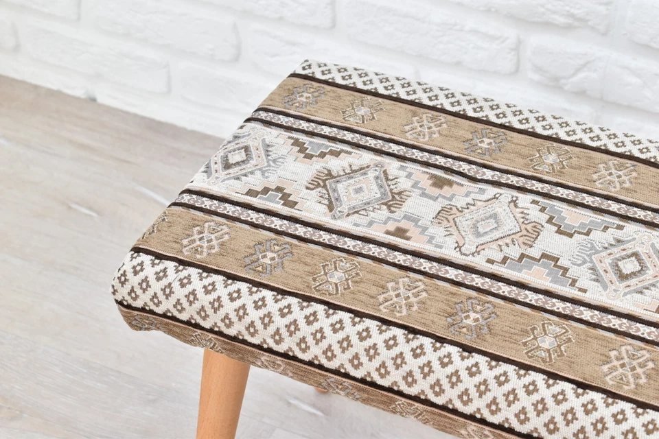 Luxurious Stool - Modern Farmhouse - Perfect for Living Room & Bedroom Chair - Image 2 of 4