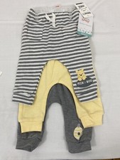 Disney Baby Winnie the Pooh 3-pack jogger pants gray yellow multiple sizes 800