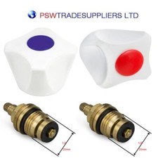 REPLACEMENT HOT & COLD TAP 1/2''- TOP HEAD COVERS  -SOLD IN PAIR..