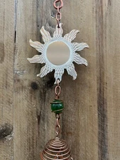 Sun Metal Windchime  17" x 3"