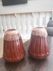 Vintage Monmouth Brown Drip Pottery Tapered Salt & Pepper Shakers — photo 8