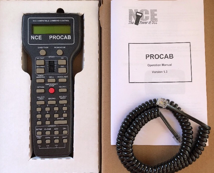 NCE 10 Deluxe ProCab Throttle backlit LCD Screen PRO CAB 524-10 | $5 Offer - Image 4 of 4