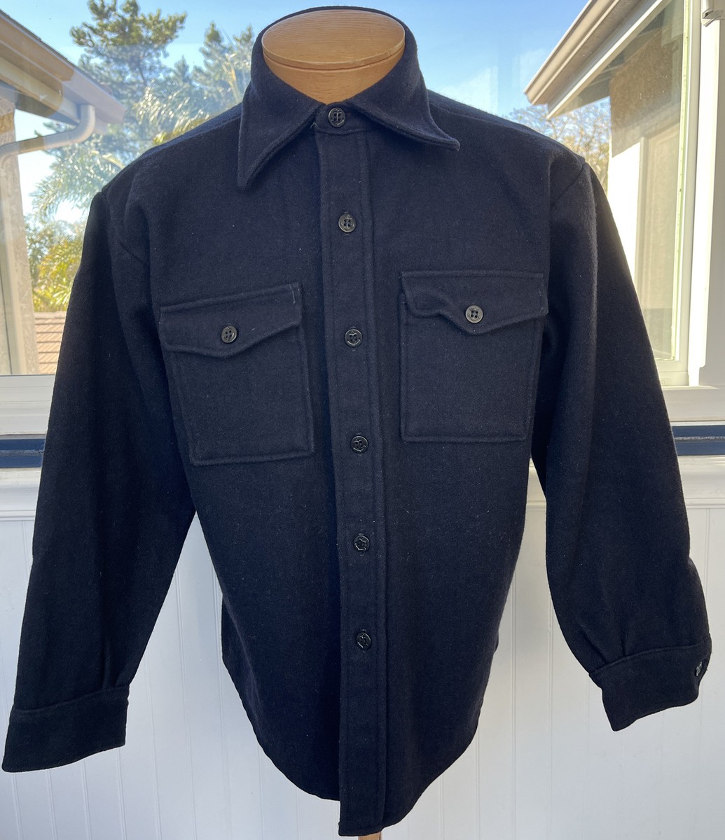 Vintage C.P.O. US Navy Wool Shirt /Jacket Anchor Buttons Vintage C.P.O. US Navy Wool Shirt /Jacket Anchor Buttons