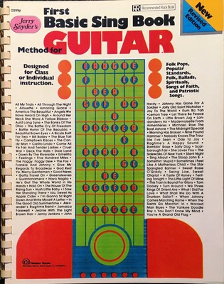 First Basic Sing Book - Method for GUITAR - Jerry Snyder - Recommended Rack Book