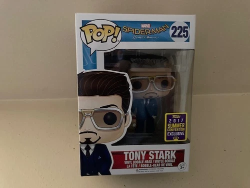 POP FUNKO SPIDER-MAN HOME COMING TONY STARK #225 SUMMER CONVENTION BRAND NEW