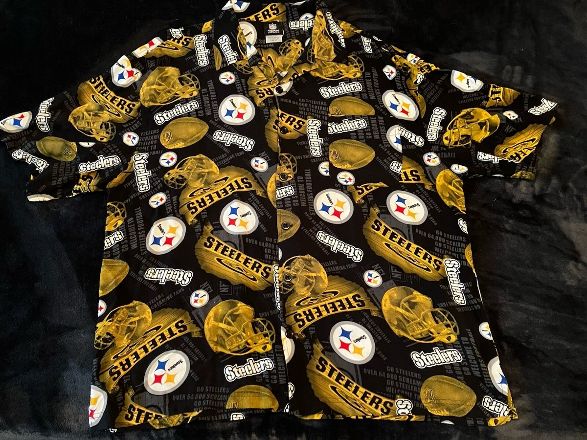 NFL アロハシャツ Pittsburgh Steelers 総柄 NFL アロハシャツ Pittsburgh Steelers 総柄 - メルカリ