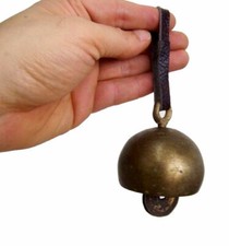 COWBELL HORSE BELL ANIMAL NECK BELL_ ANTIQUE STYLE COWBELL_ KOREAN OLD COIN