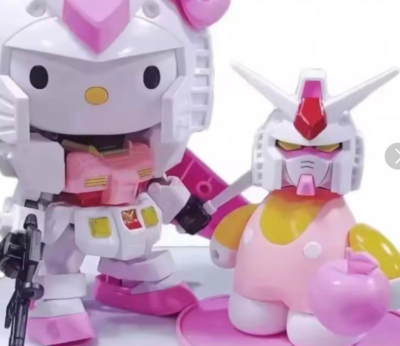 Hello Kitty RX-78-2 Gundam SD EX-STANDARD Limited Edition Pink Ver