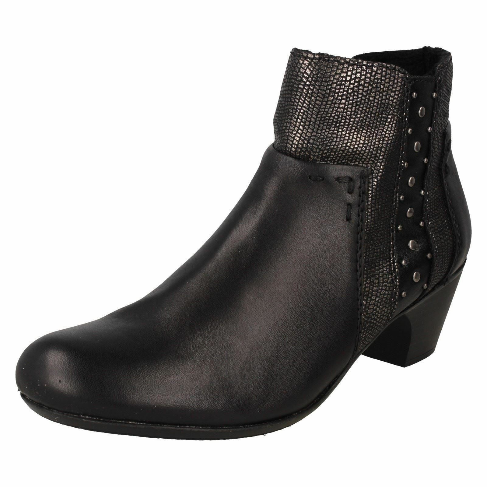rieker black ankle boots