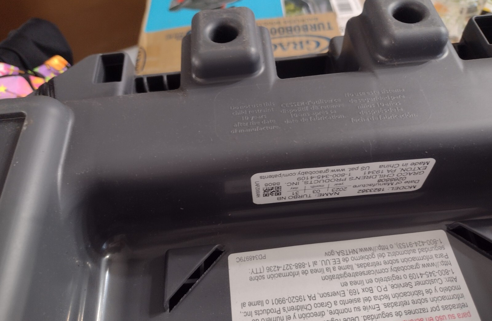 STORE DISPLAY GRACO TURBOBOOSTER BACKLESS BOOSTER CAR SEAT BLACK GALAXY FASHION eBay