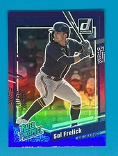 2023 Panini Donruss - Rated Prospect Holo Purple #33 Sal Frelick Milwaukee